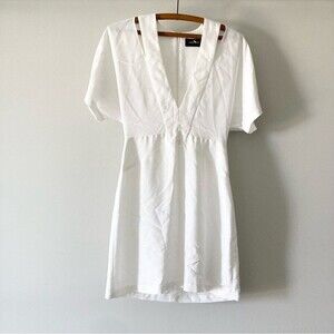Pfeiffer White Dress Size XS Cotton/Polyester‎ Sheath